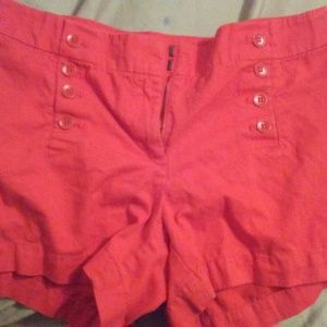 Loft Red Shorts